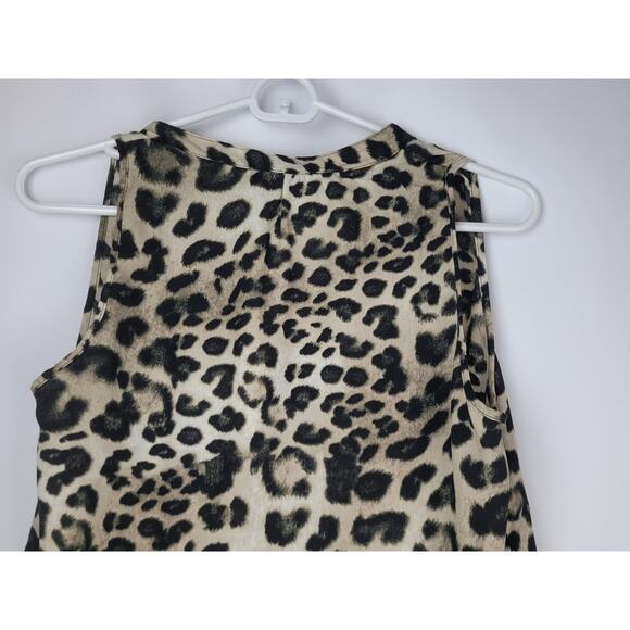 Three Eighty Two Revolve Aerin Split V Tank Bronx Animal Print Sz XS - Picture 8 of 9